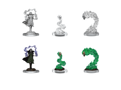 DND UNPAINTED MINIS WV21 DK SPELLCASTER/FLAMESKULL